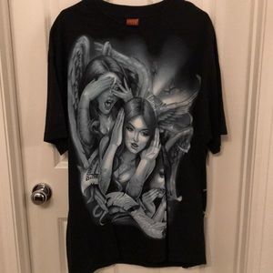 T-shirt,black,design has 3angels, SizeXL, OG Abel
